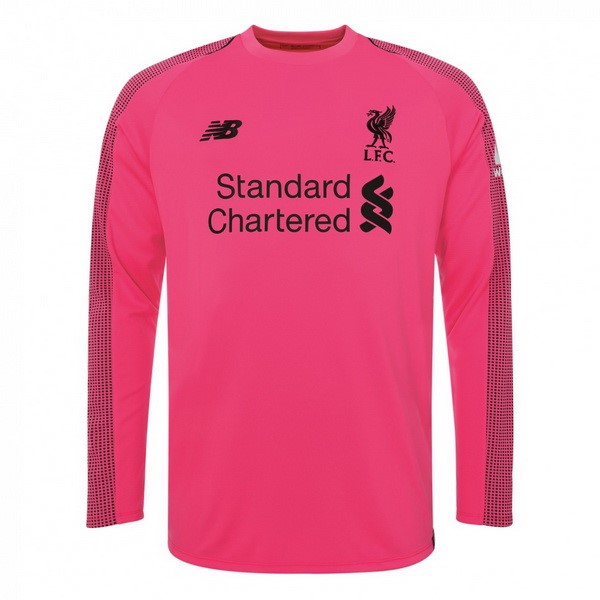 Camiseta Liverpool Tercera equipación ML Portero 2018-2019 Rosa